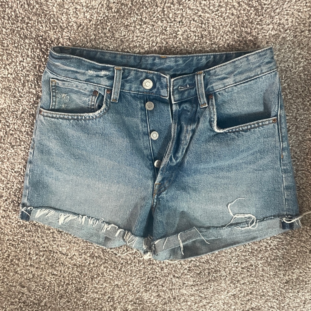 H&M Button Fly Denim Shorts